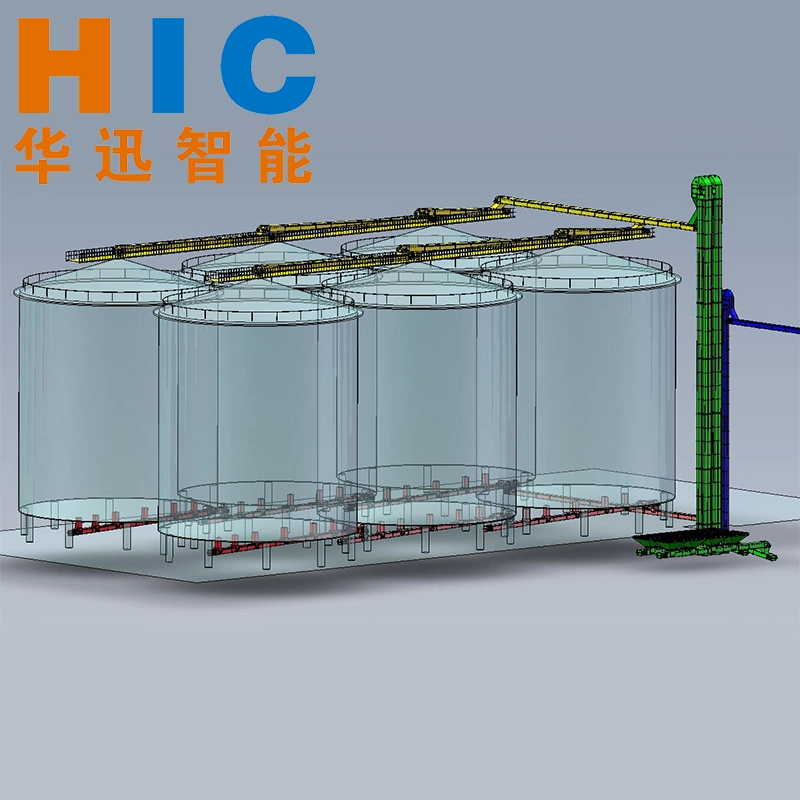 Drag Chain Conveyor & Bucket Elevator for Steel Silo Inlet/Outlet/Backwarding System